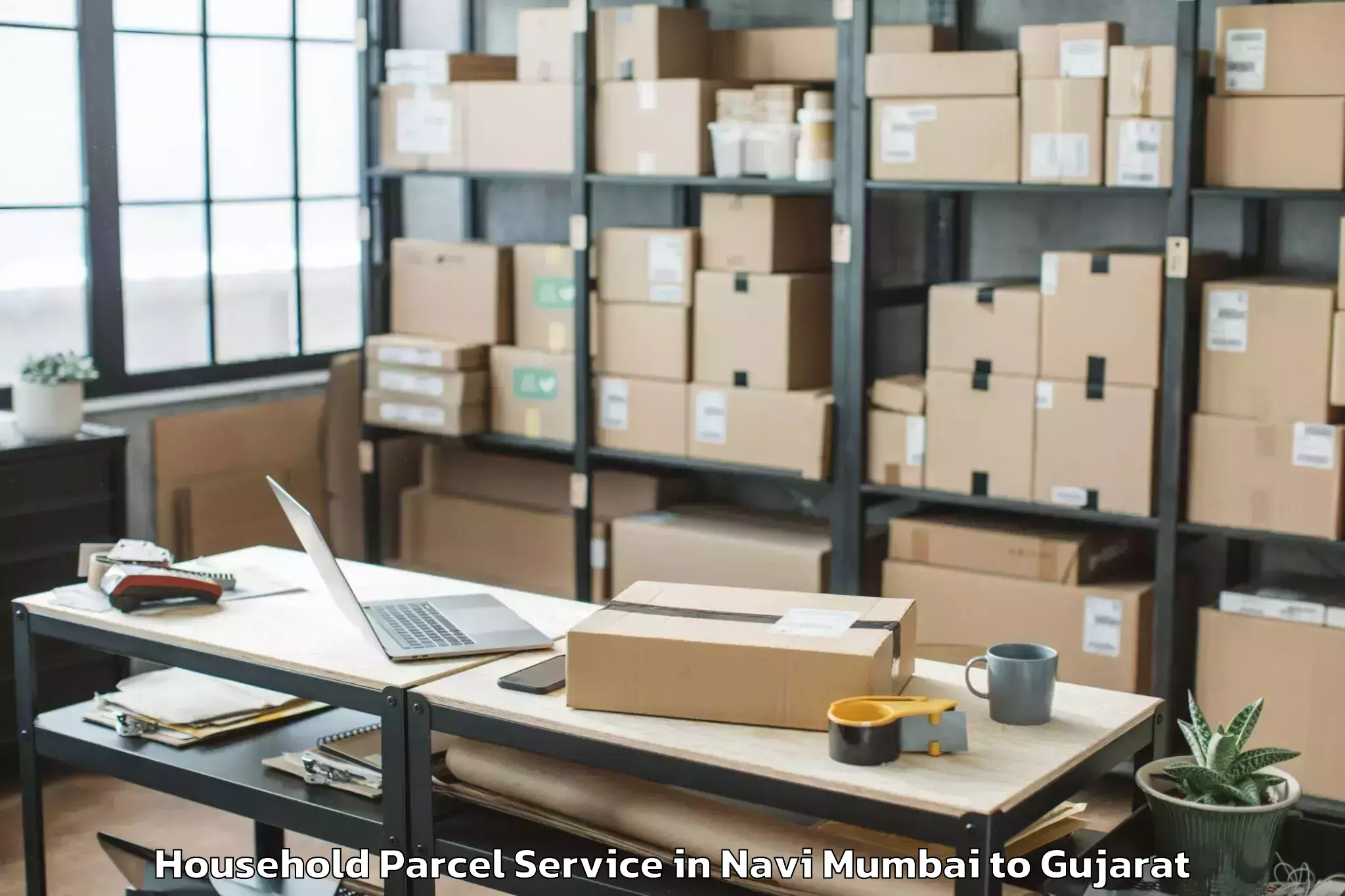 Affordable Navi Mumbai to Kodinar Household Parcel